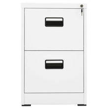 Aktenschrank Weiß 46x62x72,5 cm Stahl