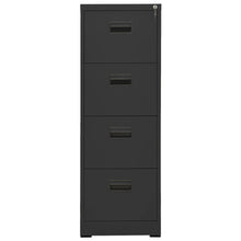 Aktenschrank Anthrazit 46x62x133 cm Stahl