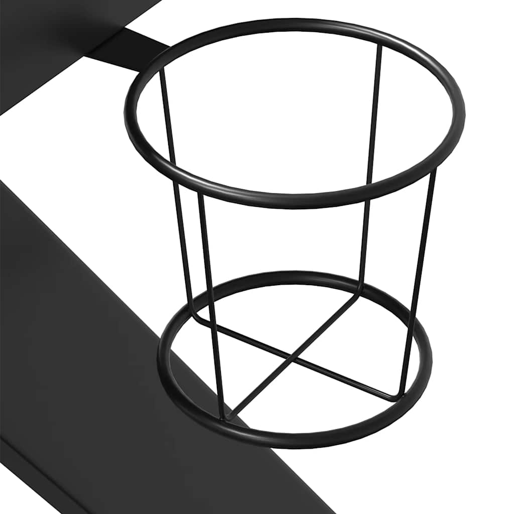 Gaming-Schreibtisch mit K-Gestell Schwarz 90x60x75 cm