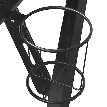 Gaming-Schreibtisch mit Y-Gestell Schwarz 90x60x75 cm