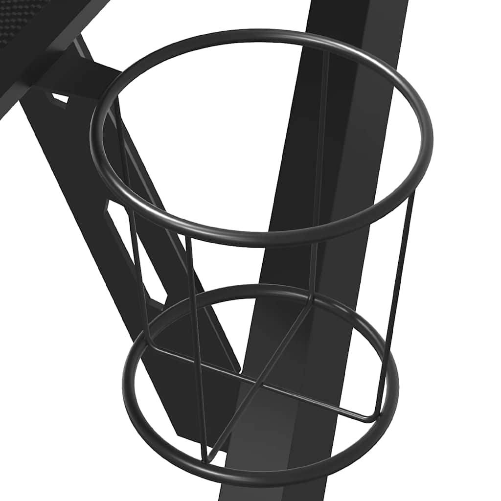 Gaming-Schreibtisch mit Y-Gestell Schwarz und Rot 110x60x75 cm