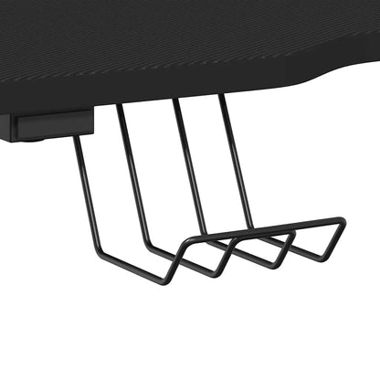 Gaming-Schreibtisch mit ZZ-Gestell Schwarz und Rot 90x60x75 cm