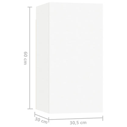5-tlg. TV-Schrank-Set Weiß Holzwerkstoff