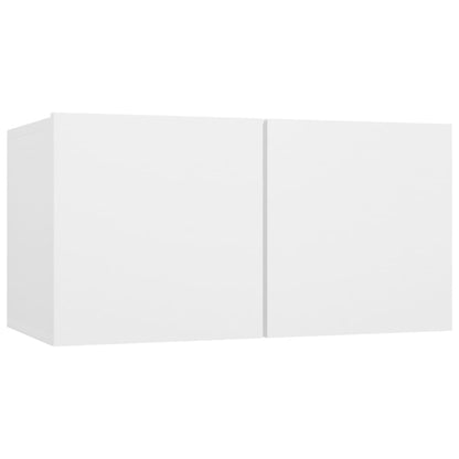 10-tlg. TV-Schrank-Set Weiß Holzwerkstoff