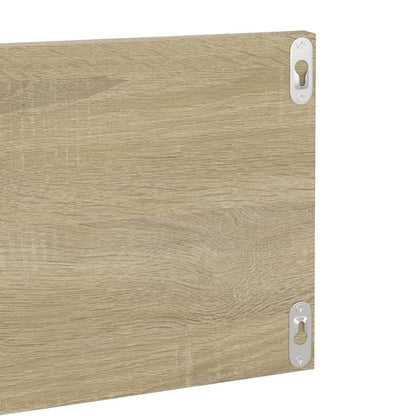 Wandregale 2 Stk. Sonoma-Eiche 80x11,5x18 cm Holzwerkstoff