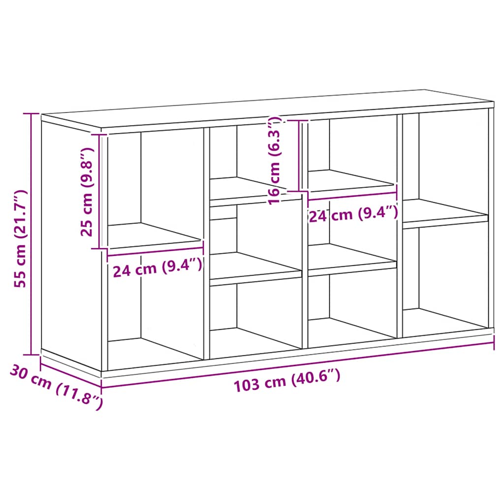 Schuhbank Weiß 103x30x55 cm Holzwerkstoff