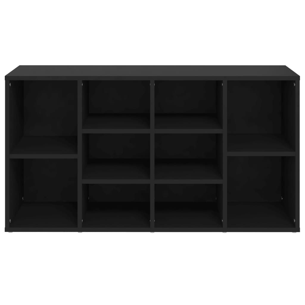 Schuhbank Schwarz 103x30x55 cm Holzwerkstoff