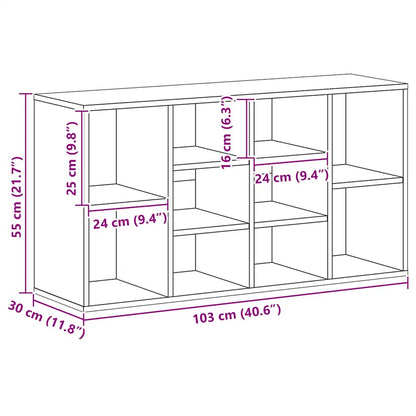 Schuhbank Sonoma-Eiche 103x30x55 cm Holzwerkstoff