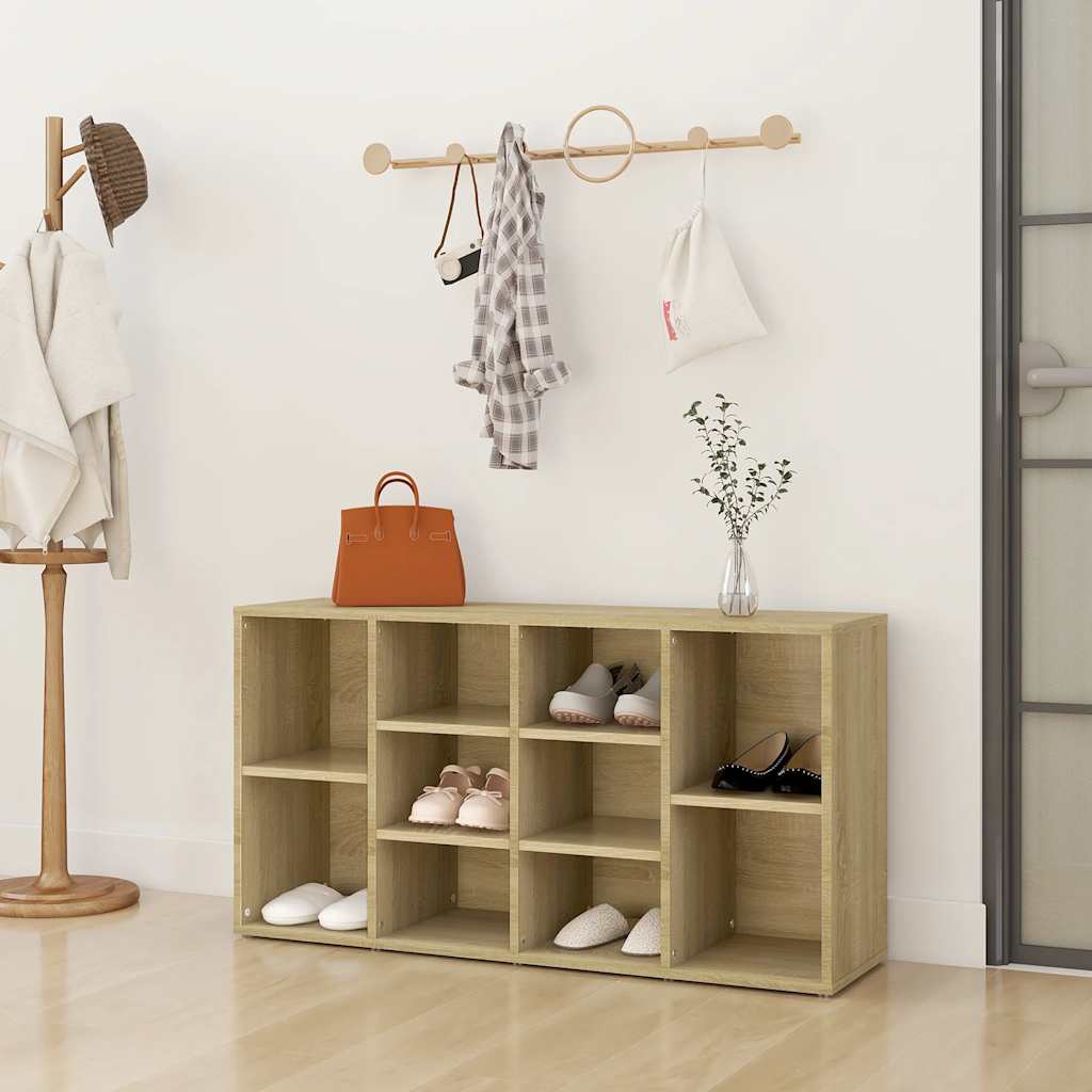 Schuhbank Sonoma-Eiche 103x30x55 cm Holzwerkstoff