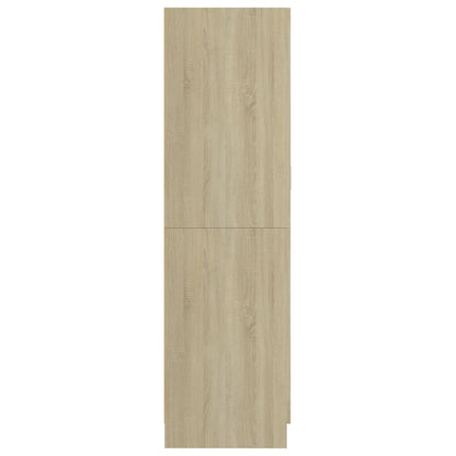 Kleiderschrank Sonoma-Eiche 82,5x51,5x180 cm Holzwerkstoff
