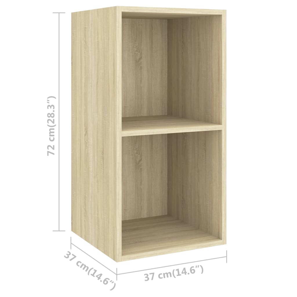 3-tlg. TV-Schrank-Set Sonoma-Eiche Holzwerkstoff
