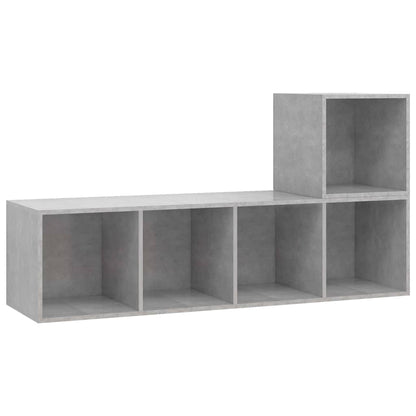 2-tlg. TV-Schrank-Set Betongrau Holzwerkstoff