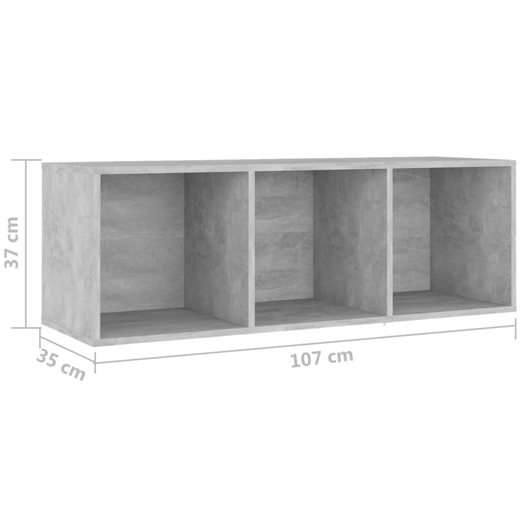 3-tlg. TV-Schrank-Set Betongrau Holzwerkstoff
