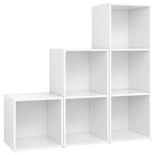 3-tlg. TV-Schrank-Set Weiß Holzwerkstoff
