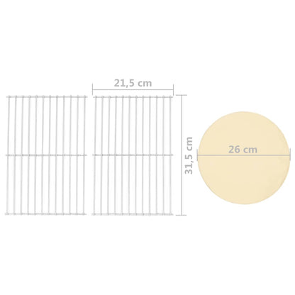 3-in-1 Outdoor-Pizzaofen & Grill Schwarz