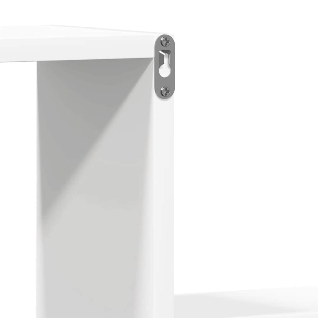 Wandregale 2 Stk. Weiß 100x15x20 cm Holzwerkstoff