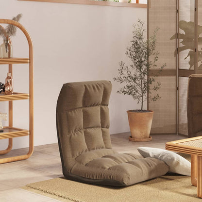 Bodenstuhl Faltbar Taupe Stoff