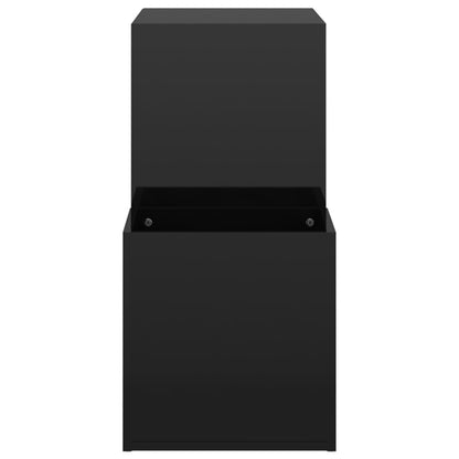 Flur-Schuhschrank Hochglanz-Schwarz 105x35,5x70cm Holzwerkstoff