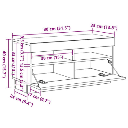 Waschmaschinenschrank Schwarz 64x24x190 cm