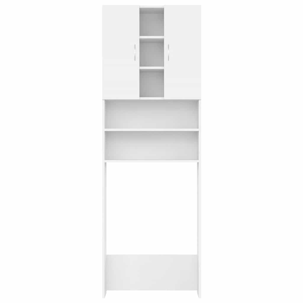 Waschmaschinenschrank Weiß 64x25,5x190 cm