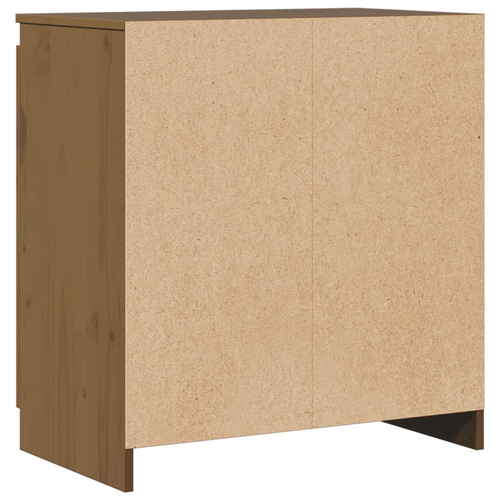 Beistellschrank Honigbraun 60x36x65 cm Massivholz Kiefer