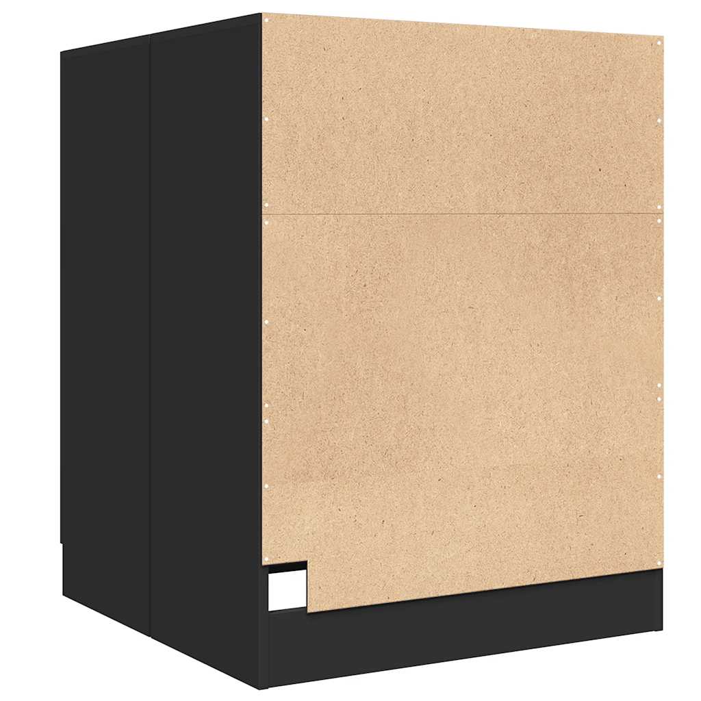 Waschmaschinenschrank Schwarz 71x71,5x91,5 cm