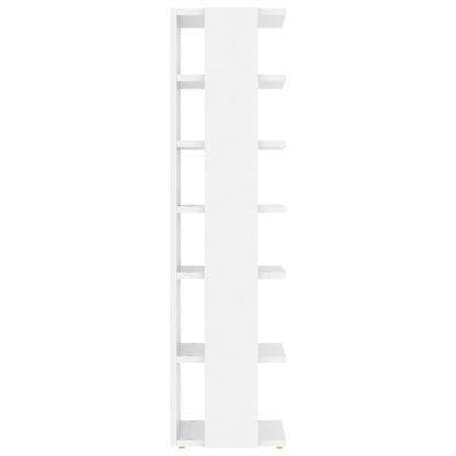 Schuhschränke 2 Stk. Hochglanz-Weiß 27,5x27x102 cm