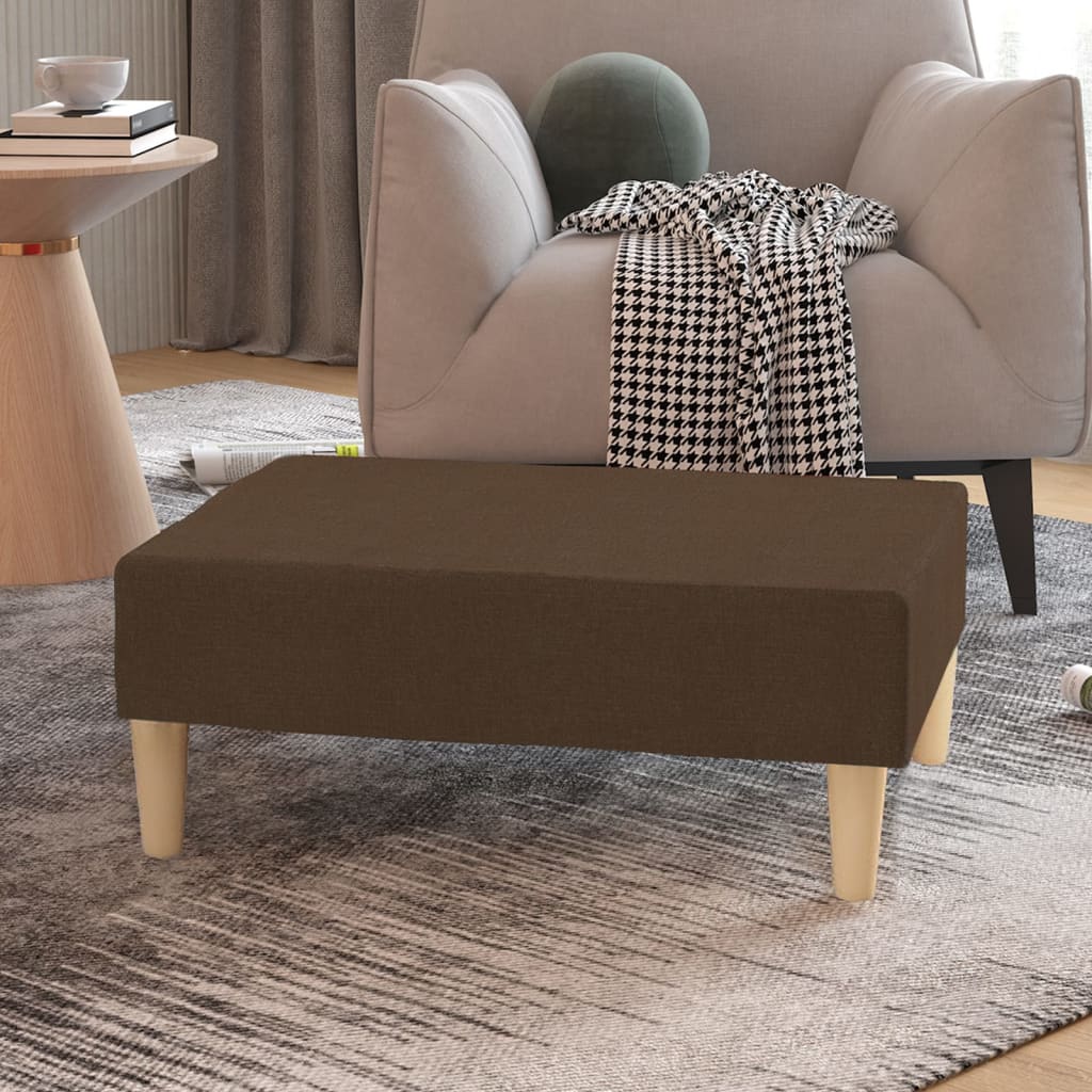 Fußhocker Braun 78x56x32 cm Stoff