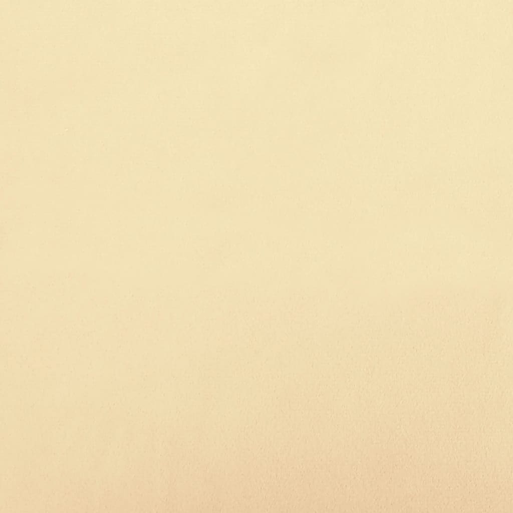 Fußhocker Creme 78x56x32 cm Samt