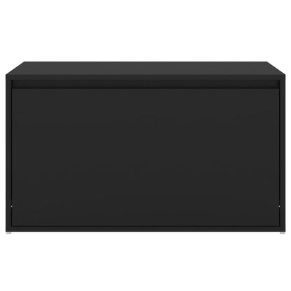 Flurbank 80x40x45 cm Schwarz Holzwerkstoff