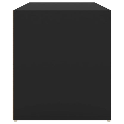 Flurbank 80x40x45 cm Schwarz Holzwerkstoff