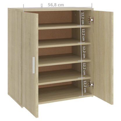 Schuhschrank Sonoma-Eiche 60x35x70 cm Holzwerkstoff