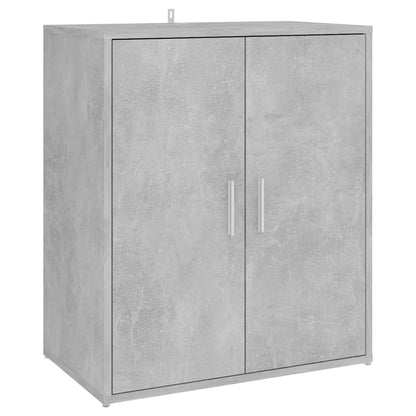 Schuhschrank Betongrau 60x35x70 cm Holzwerkstoff