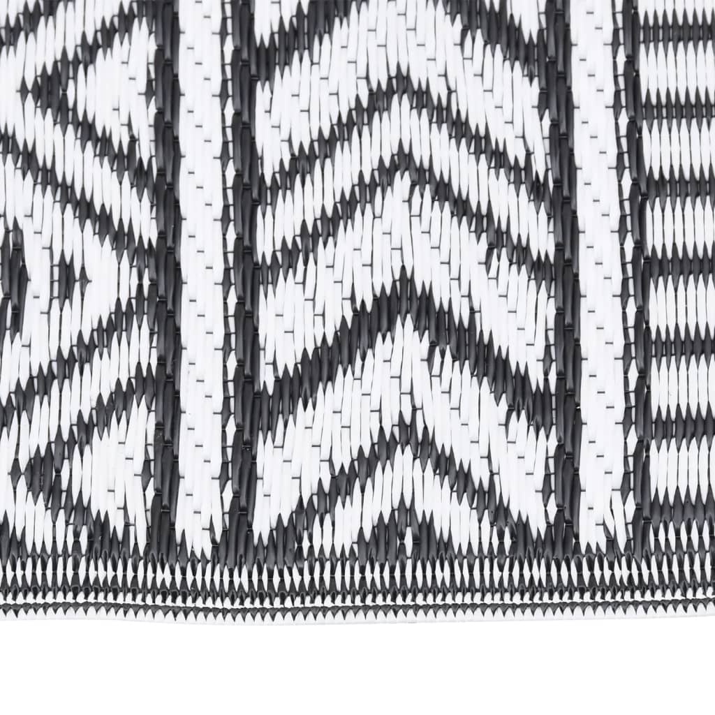 Outdoor-Teppich ARAKIL Schwarz 80x150 cm PP