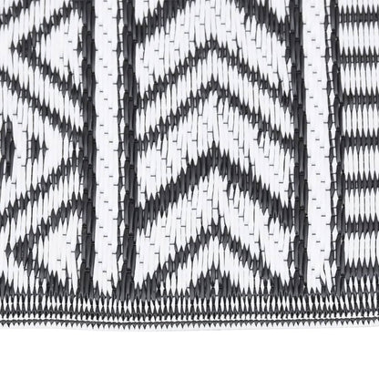 Outdoor-Teppich ARAKIL Schwarz 80x150 cm PP