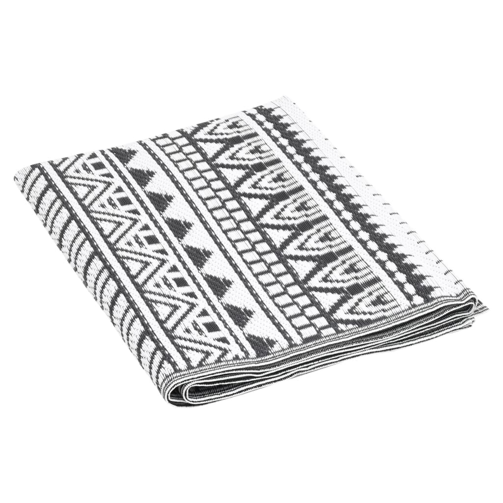 Outdoor-Teppich ARAKIL Schwarz 80x150 cm PP