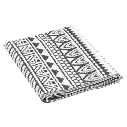 Outdoor-Teppich ARAKIL Schwarz 80x150 cm PP