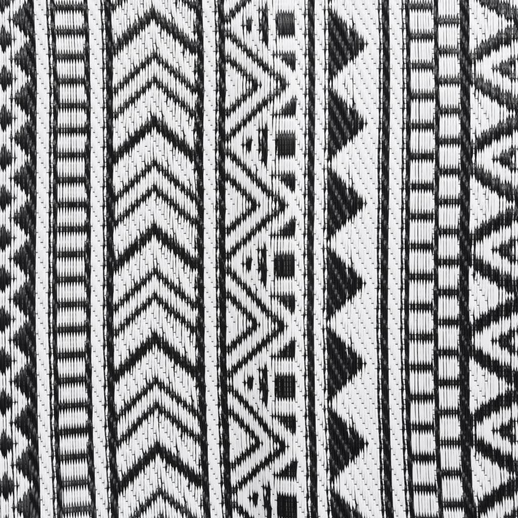 Outdoor-Teppich ARAKIL Schwarz 80x150 cm PP