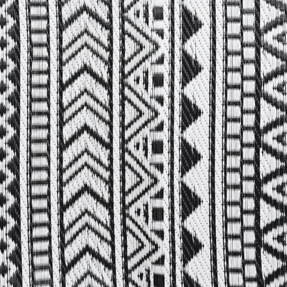 Outdoor-Teppich ARAKIL Schwarz 80x250 cm PP