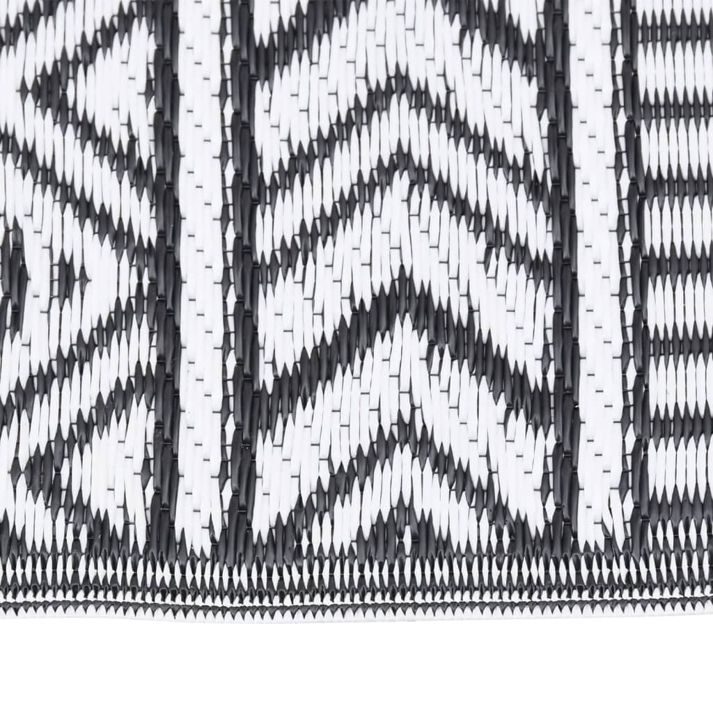 Outdoor-Teppich ARAKIL Schwarz 120x180 cm PP