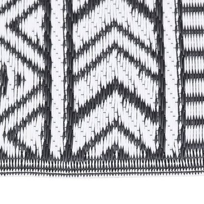 Outdoor-Teppich ARAKIL Schwarz 190x290 cm PP