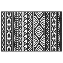 Outdoor-Teppich ARAKIL Schwarz 120x180 cm PP