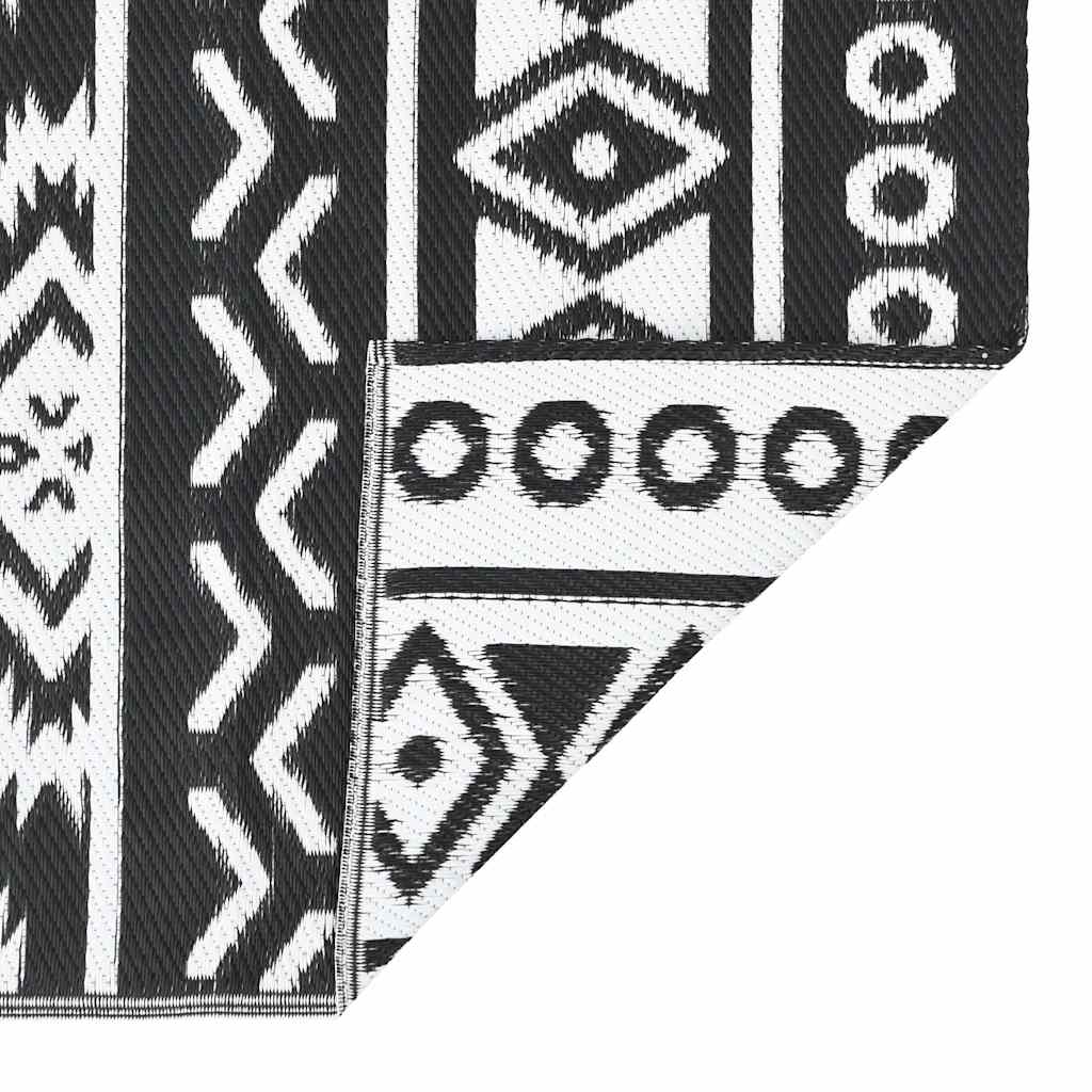 Outdoor-Teppich ARAKIL Schwarz 120x180 cm PP