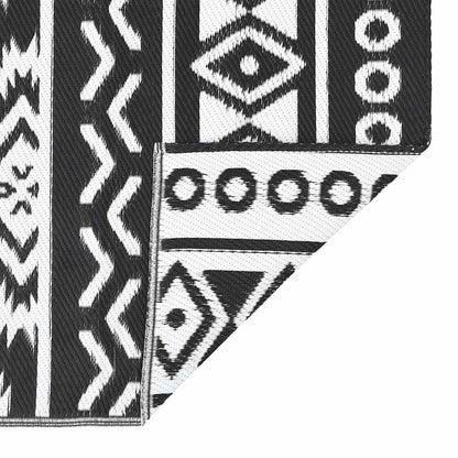 Outdoor-Teppich ARAKIL Schwarz 120x180 cm PP