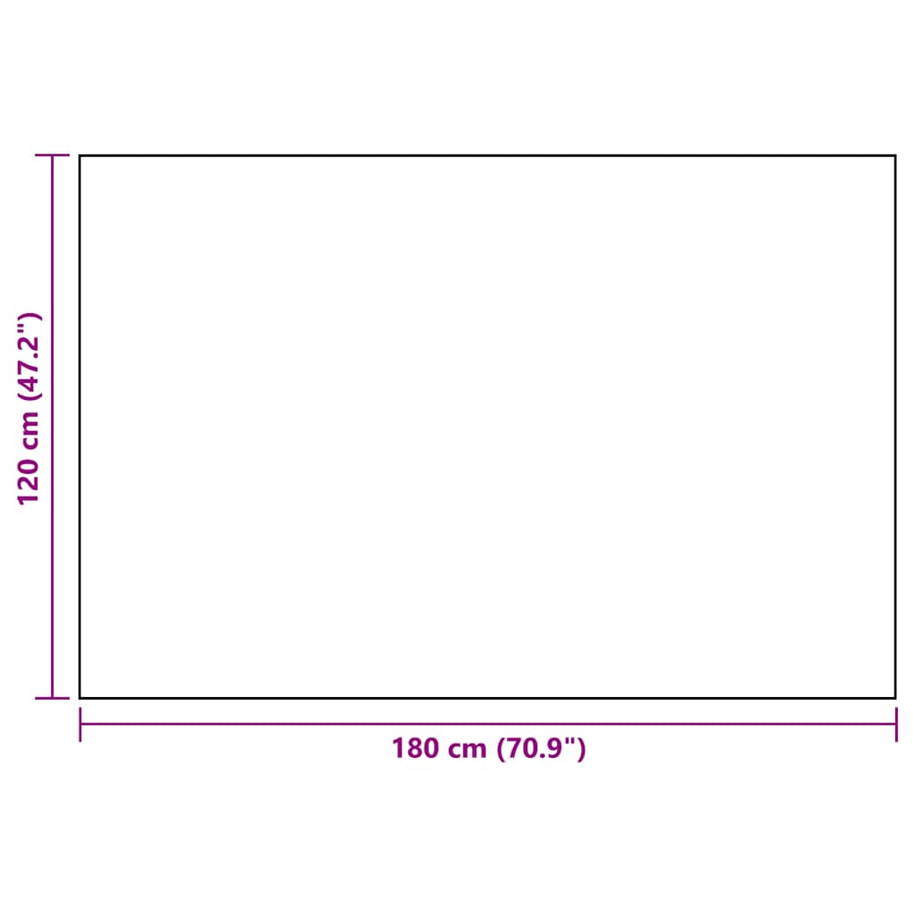 Outdoor-Teppich ARAKIL Schwarz 120x180 cm PP