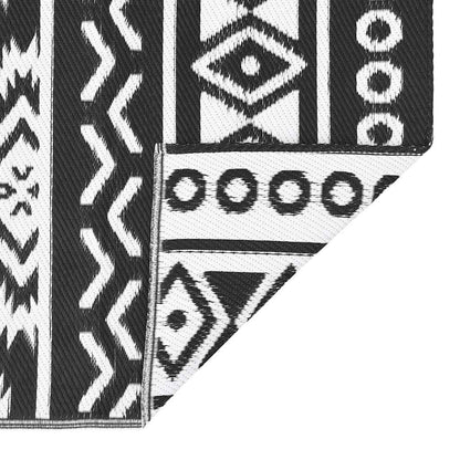 Outdoor-Teppich Arakil Schwarz Pp Schwarzes Muster 160 x 230 cm