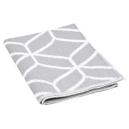 Outdoor-Teppich Arakil Grau Pp Grau Und Weiß 140 x 200 cm