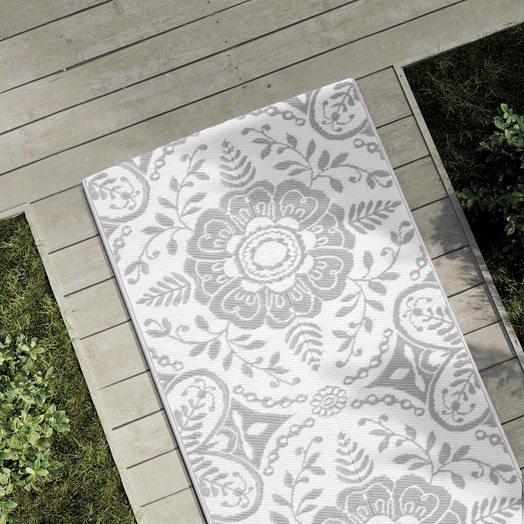 Outdoor-Teppich Arakil Pp Hellgrau 80 x 250 cm