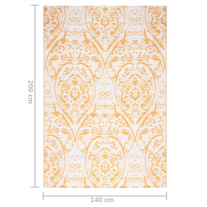 Outdoor-Teppich ARAKIL Gelb 140x200 cm PP