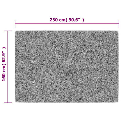 Teppich Waschbar Schwarz und Golden 160x230 cm Rutschfest